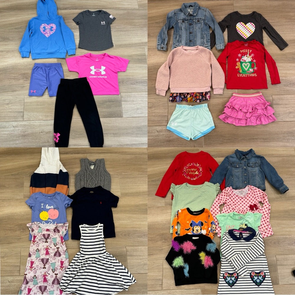 Lot of 25 Girls Clothing Sizes 4-5 (Mixed Brands)